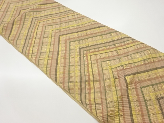 JAPANESE FUKURO OBI / KUMI-ORI / WOVEN GEOMETRIC